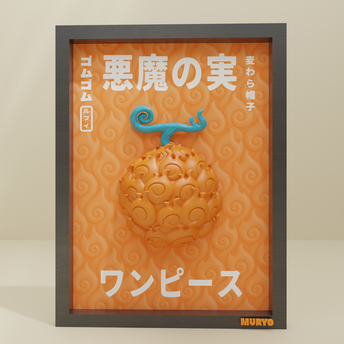 Tableau One Piece - Mera Mera No Mi - Maison Muryo