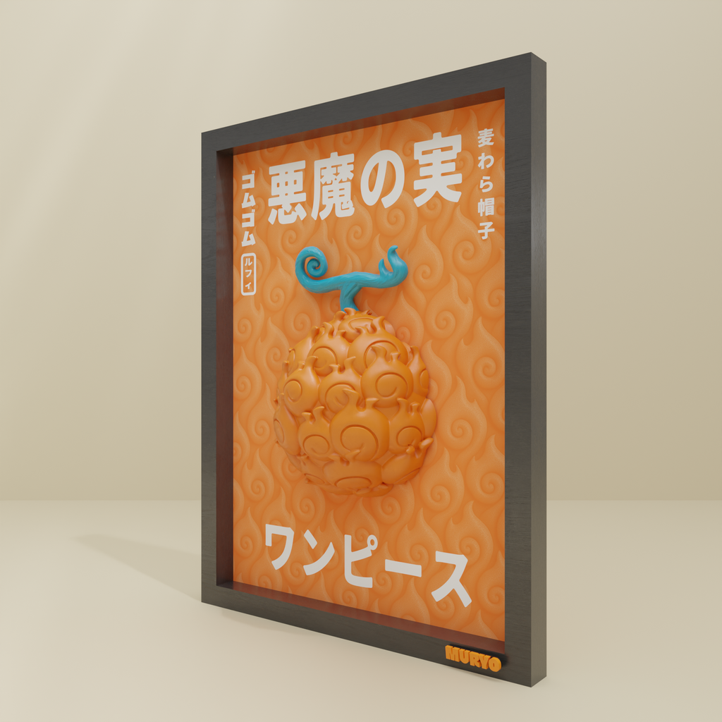 Tableau One Piece - Mera Mera No Mi - Maison Muryo